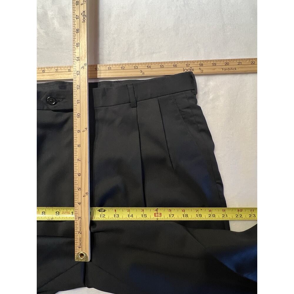 Vintage Hart Schaffner Marx 42R 34x27.5 Classic Solid Black Quality Suit - Picture 14 of 16